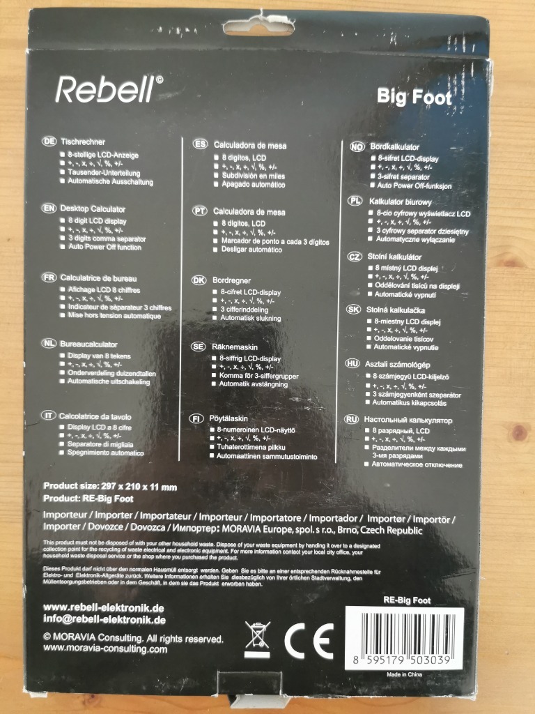 Rebell Big Foot , duży kalkulator biurkowy Krościenko Wyżne