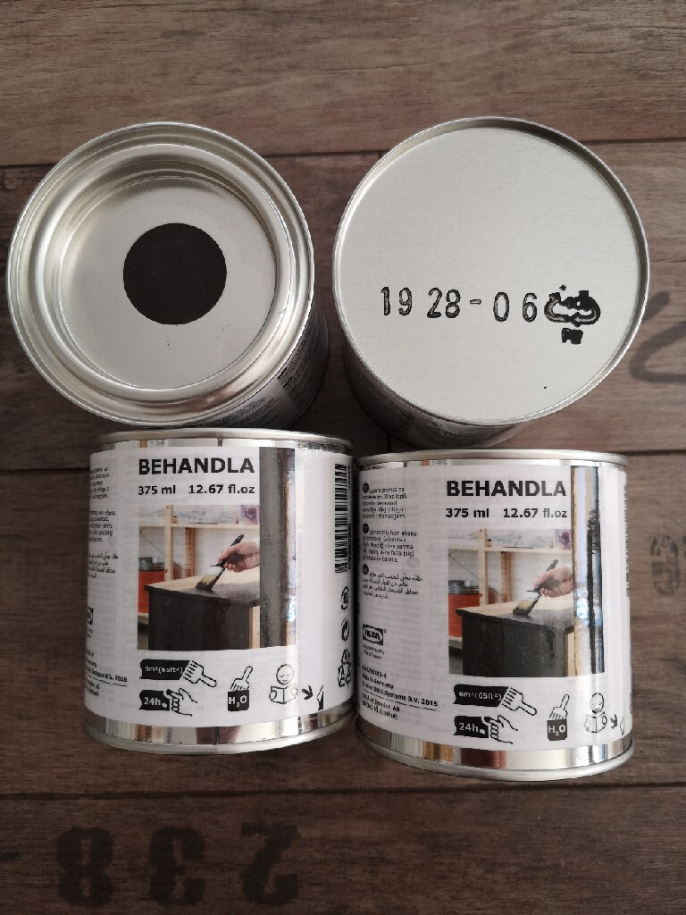 Ikea Behandla bejca czarna farba do drewna 375 ml | Ząbki | Kup teraz