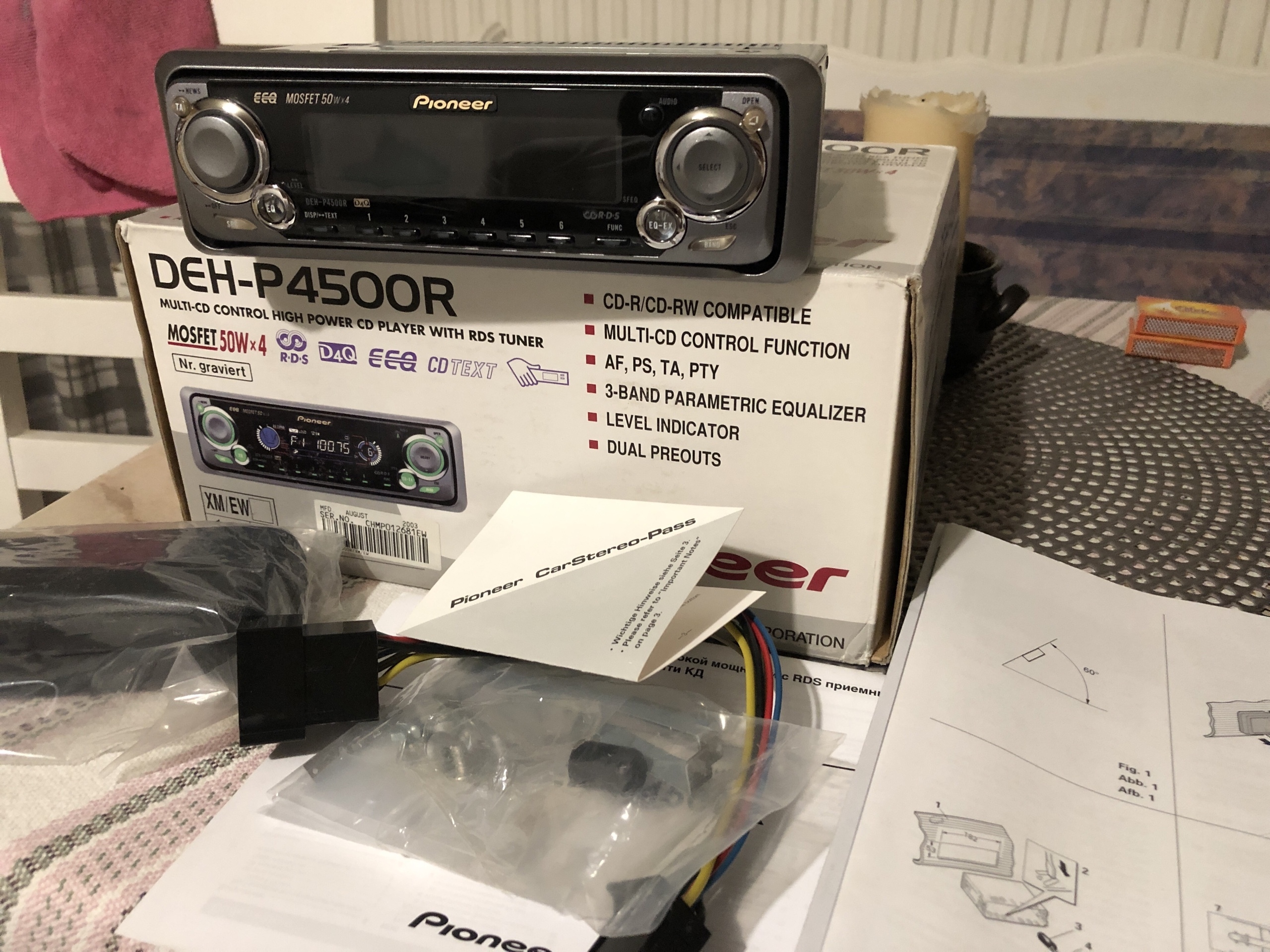 Pioneer DEHP4500R MOSFET 50Wx4!!! NOWE!!! Janów Lubelski Kup teraz