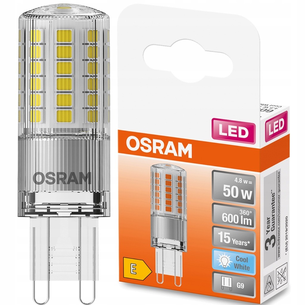 ŻARÓWKA LED 4,8W=50W G9 600LM OSRAM barwa 4000K Bytom Kup teraz na Allegro Lokalnie