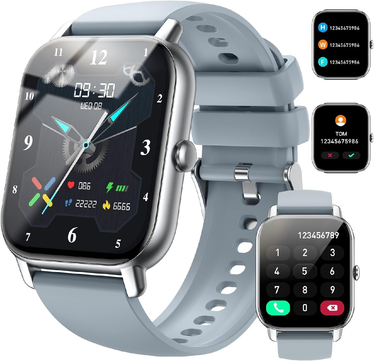 Nerunsa Smartwatch dotykowy kolor szary P66D | Nasiegniewo | Kup teraz