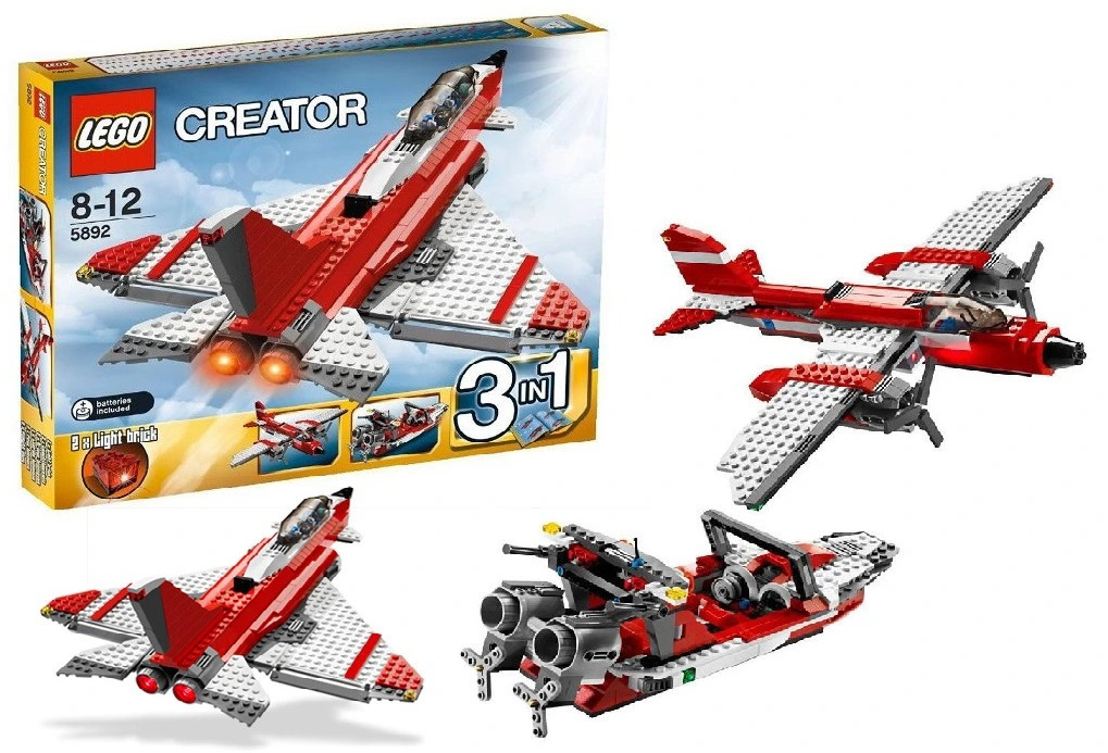 Licytacja Lego Creator 5892 grom Dzwiękowy 3w1 Samolot