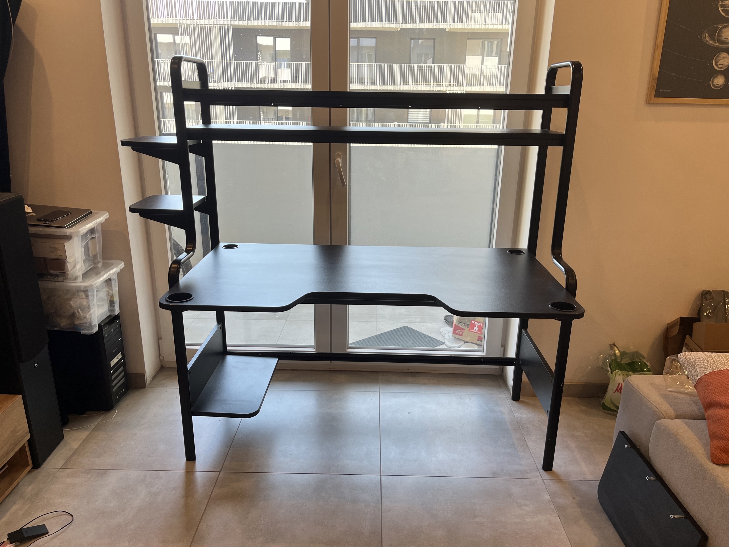 IKEA FREDDE Biurko Gamingowe Czarne Warszawa Ogłoszenie na