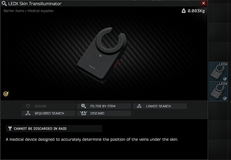 WIPE Ledx EFT Escape From Tarkov (rare Item) Polska Cerekiew Kup