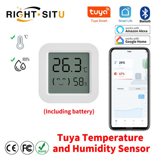 Termometr Higrometr Bluetooth SmartLife TUYA Alexa | Skoki | Kup teraz