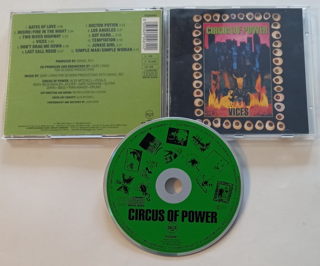 CIRCUS OF POWER VICES / CD 1990 Wrocław Licytacja na Allegro Lokalnie