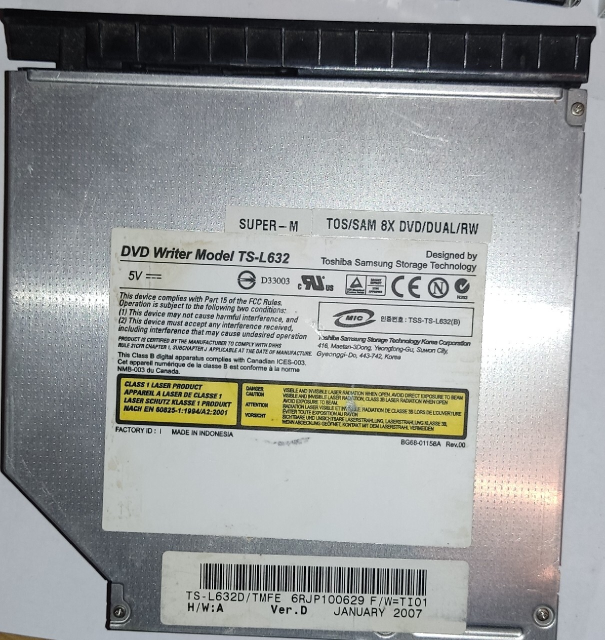 Napęd DVD do laptopa.DVD writer model TSL632 Jawor Kup teraz na