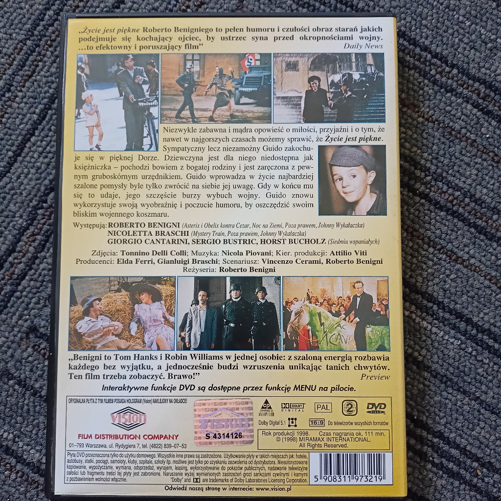 Życie jest piękne DVD Jaworzno Kup teraz na Allegro Lokalnie
