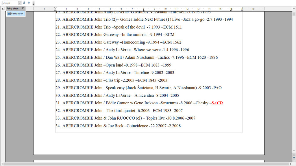 John ABERCROMBIE Open land autograf Arcydzieło Olsztyn Kup teraz