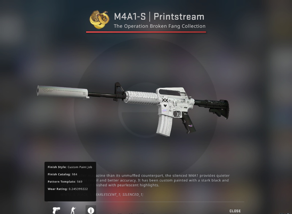 M4A1S Printstream FT Łańcuch Znaków CSGO SKIN Zabrze Kup teraz na