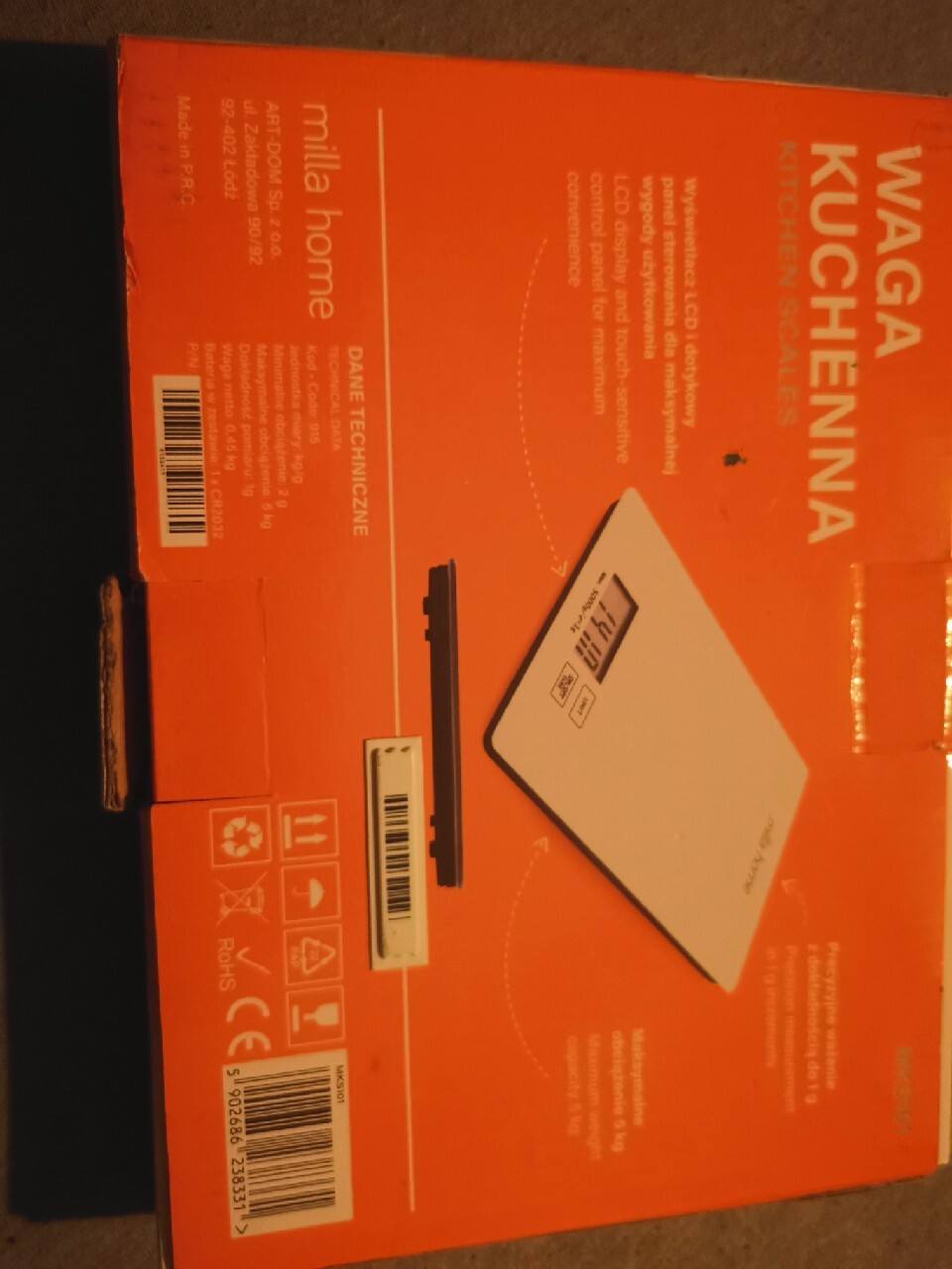 Nowa waga kuchenna Milla home Łomża Kup teraz na Allegro Lokalnie