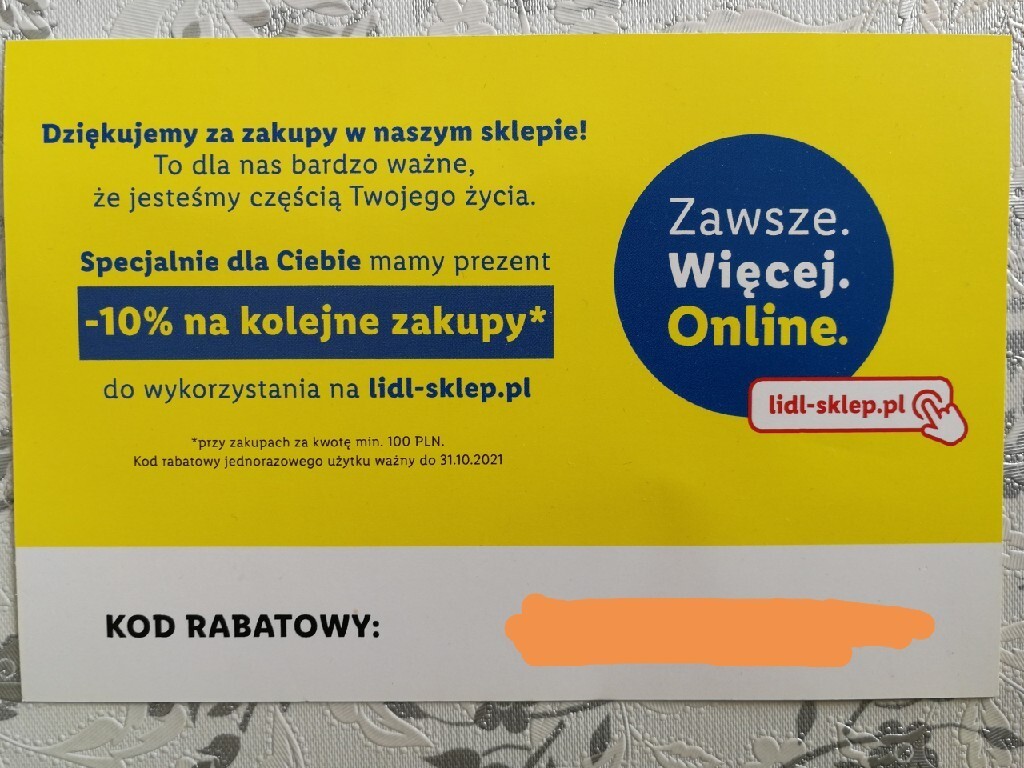 Kupon rabatowy Lidl 10 online Nowy Kisielin Kup teraz na Allegro Lokalnie