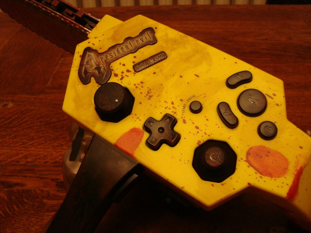 Resident Evil 4 Chainsaw Controller GameCube 7213236002 oficjalne archiwum Allegro