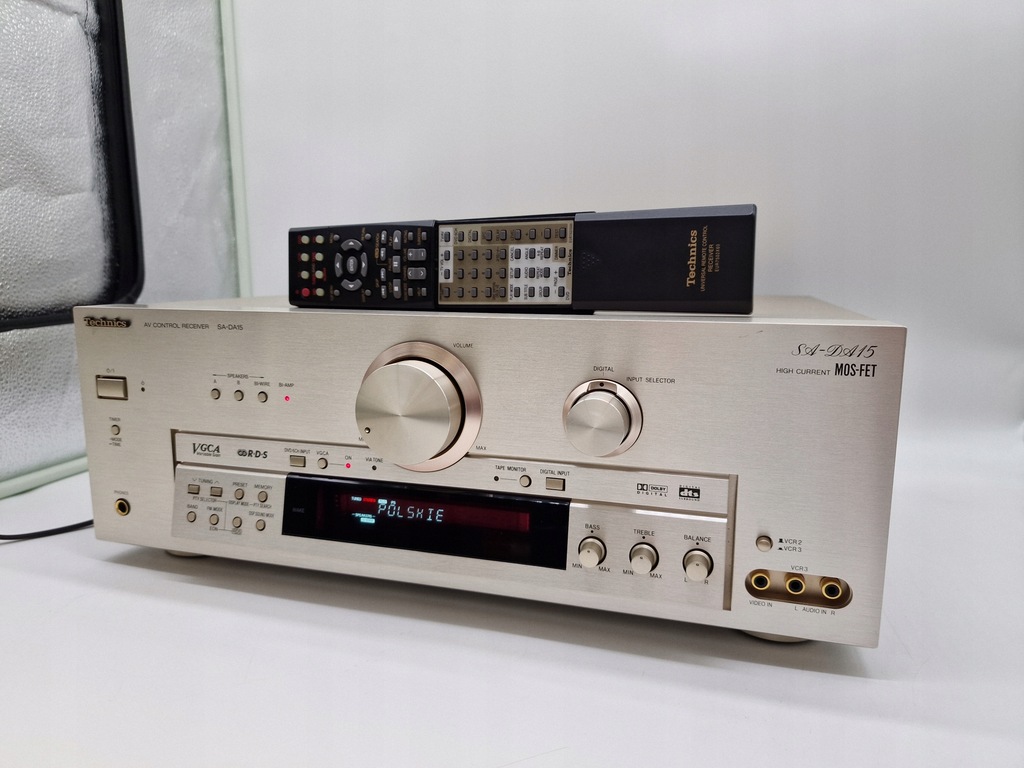 Technics SADA15 Amplituner Piękny stan + Pilot!!! 12379456365