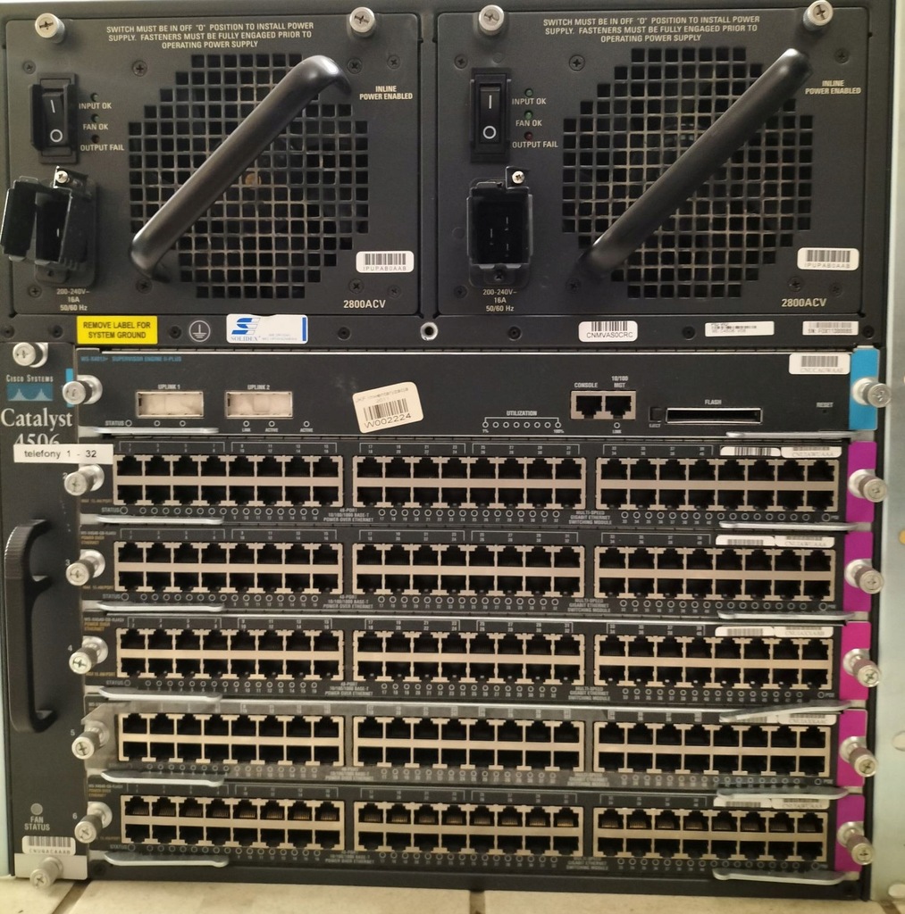 Switch Cisco Catalyst WSC4506E (13) 12564593949 oficjalne