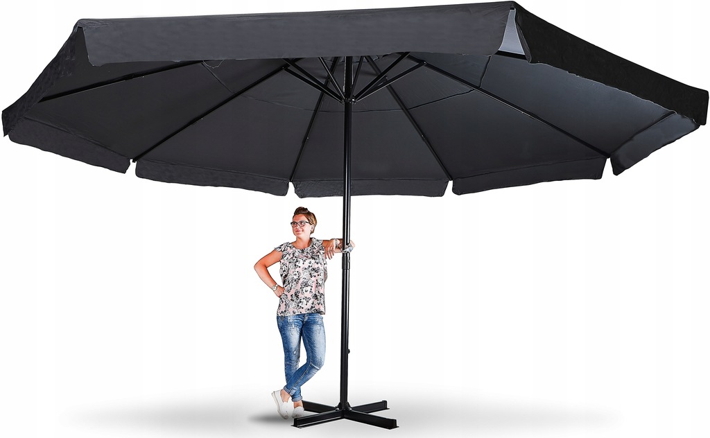 Parasoll 500 Cm Parasol ogrodowy 5m 500 cm CLASSIC MOCNY SOLIDNY 8226263779
