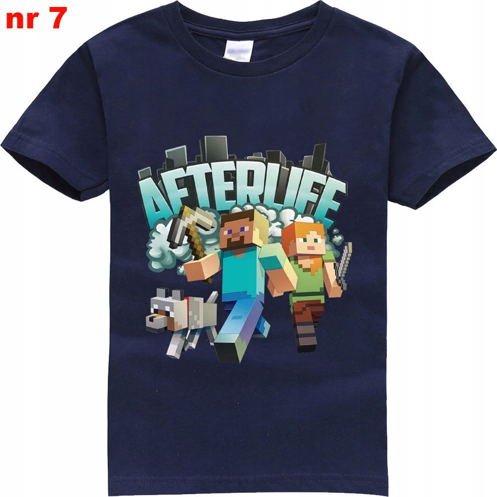 MINECRAFT CREEPER Bluzka Tshirt 128 8 lat 8812685905 oficjalne