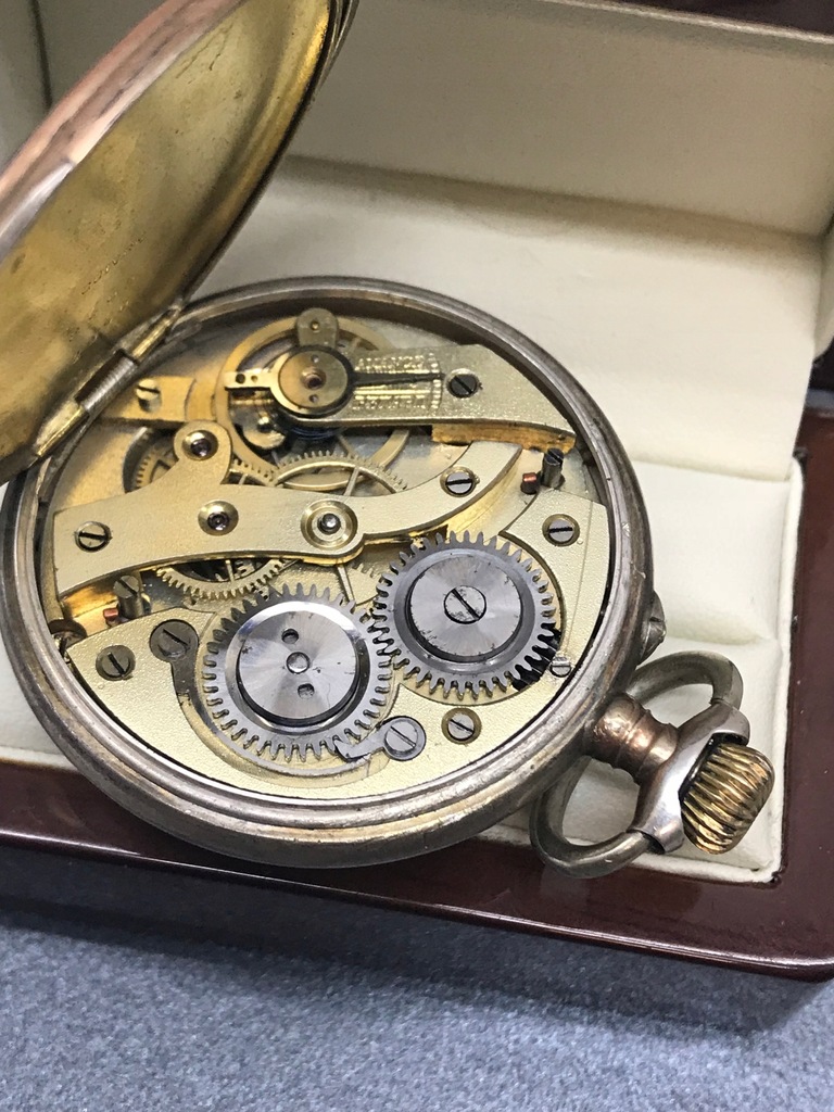 ZEGAREK KIESZONKOWY REMONTOIR CYLINDRE 10 RUBIS