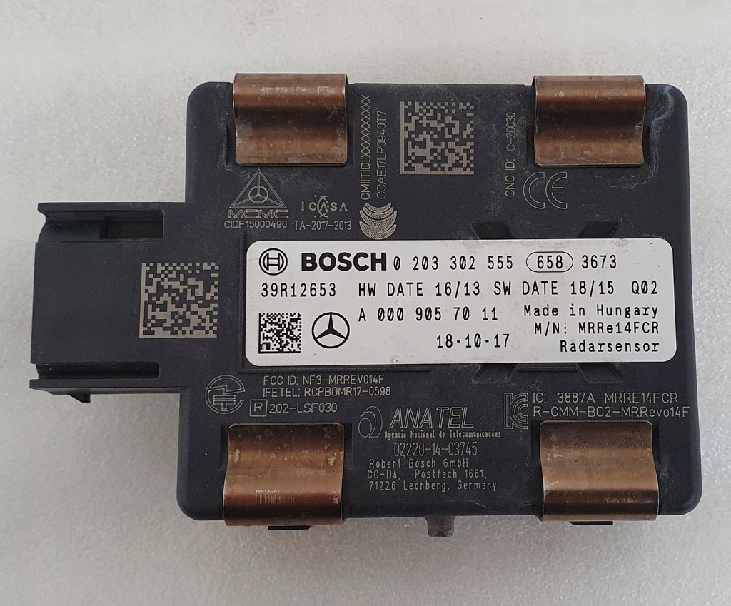 RADAR SENSOR CZUJNIK MERCEDES CKLASA W205 11551681180 oficjalne