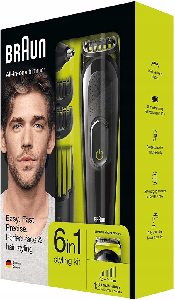 Купить Машинка для стрижки волос BRAUN 5513 6в1 отзывы, фото и