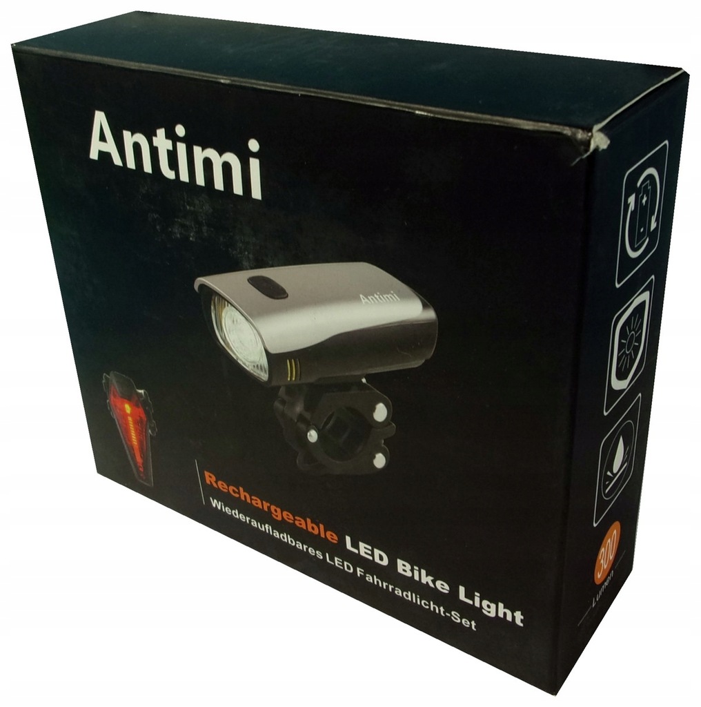 Antimi Led Bike Light komplet lampek rowerowych 12302014034