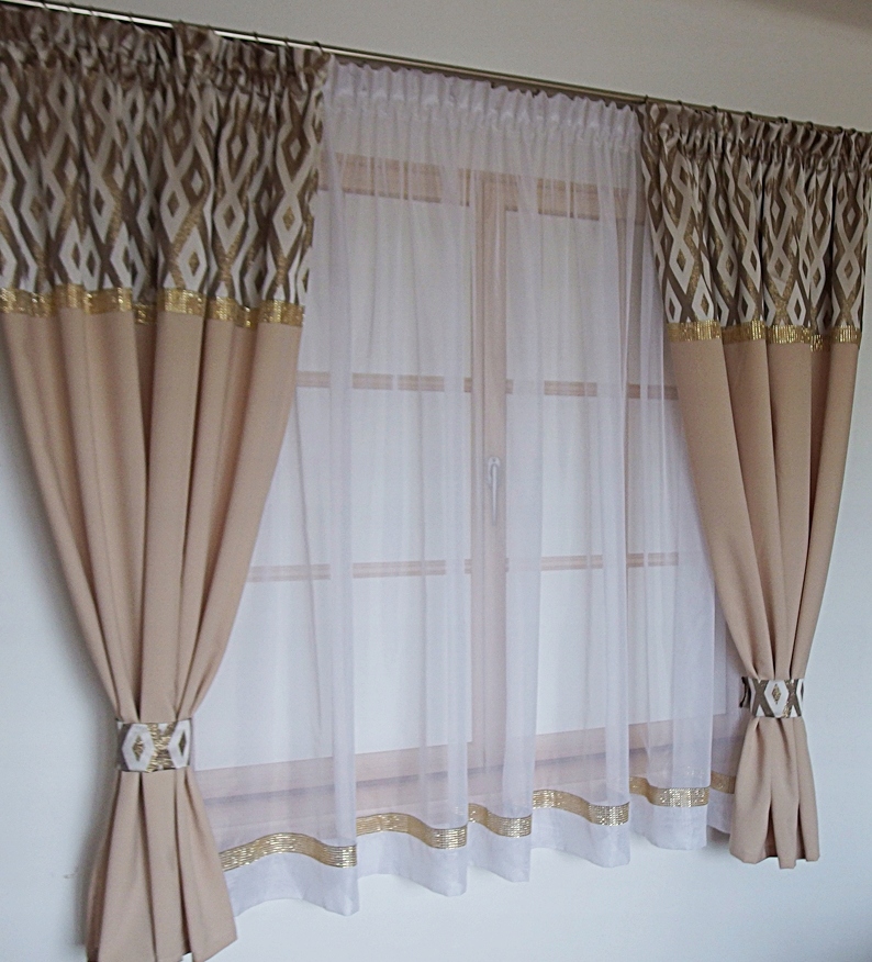 komplet FIRANKA ZASŁONY z cyrkoniami 8025816906 oficjalne archiwum Allegro