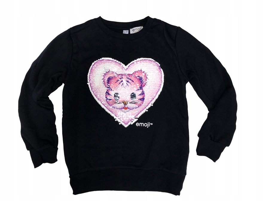 MAGICZNE CEKINY BLUZA DZIECIĘCA UNICORN TYGRYS 140
