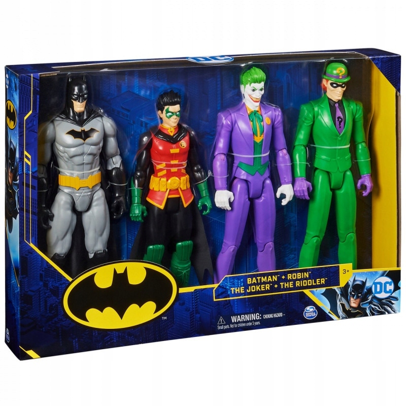 Zestaw figurek BATMAN ROBIN JOKER Gotham City 12854870958 oficjalne