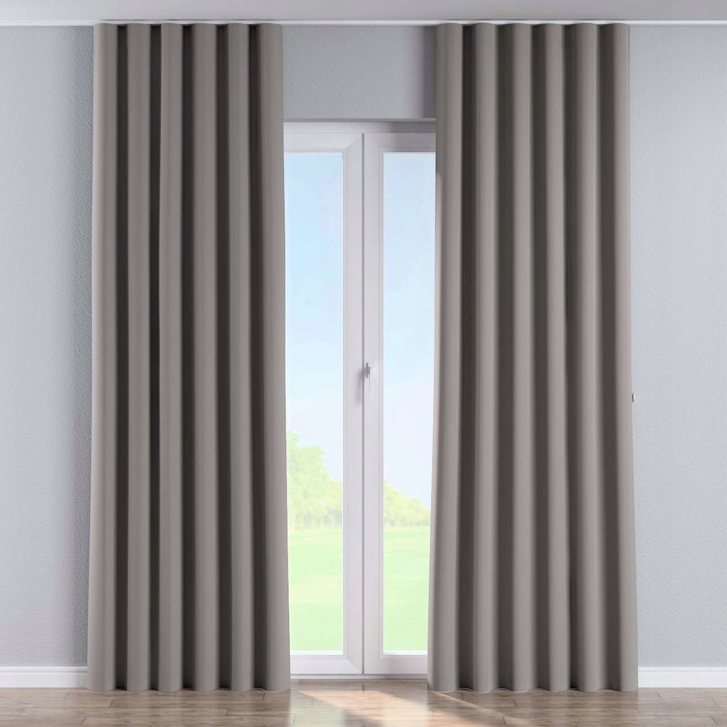 Zasłona jasny brąz brązowy na taśmie 140 x 245 cm 12623336186