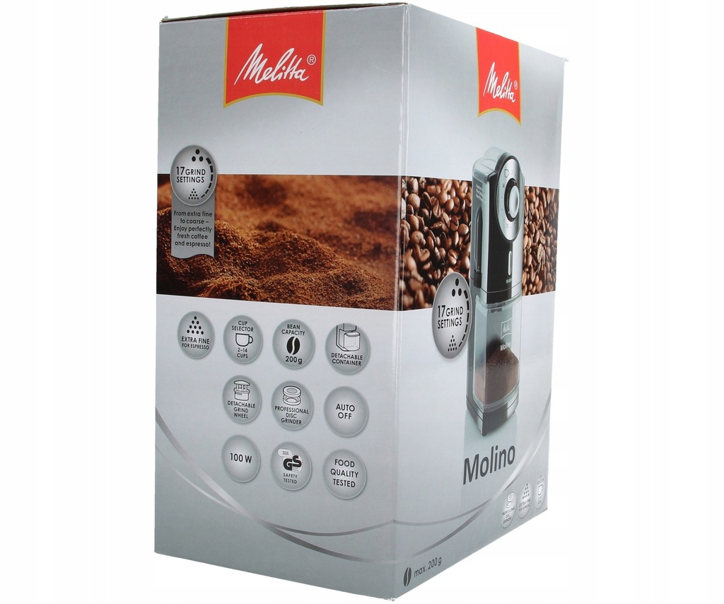 MELITTA 101901 MOLINO młynek do kawy 7497719500 oficjalne archiwum