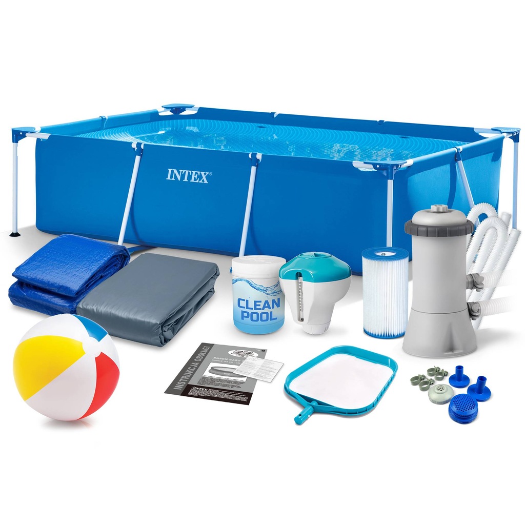 BASEN OGRODOWY STELAŻOWY 300x200 INTEX ZESTAW 15w1 7873408477