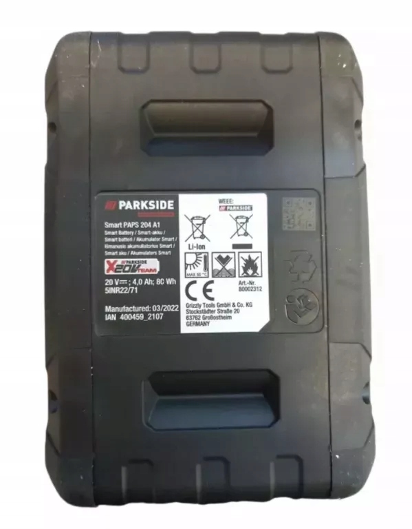 AKUMULATOR PARKSIDE 4AH SMART PAPS 204 A1 - 12557203851 - oficjalne