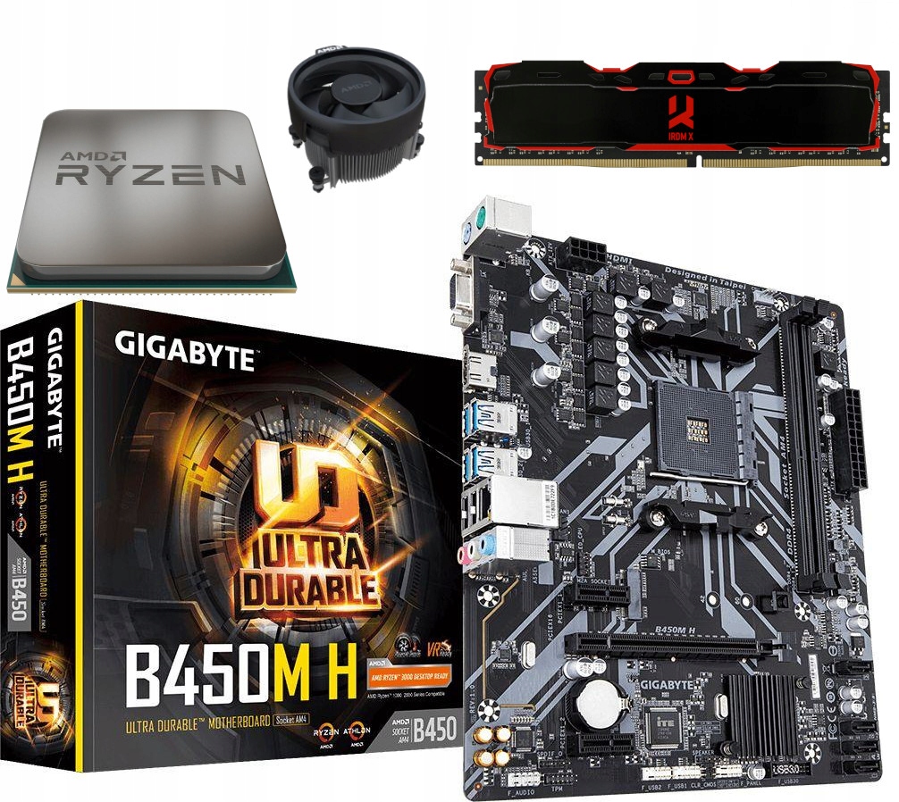 Gigabyte B450M DS3H V2 Motherboard Black Techinn