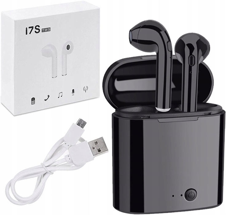 BEZPRZEWODOWE SŁUCHAWKI BT i7S TWS Z POWERBANKIEM - 7497515767