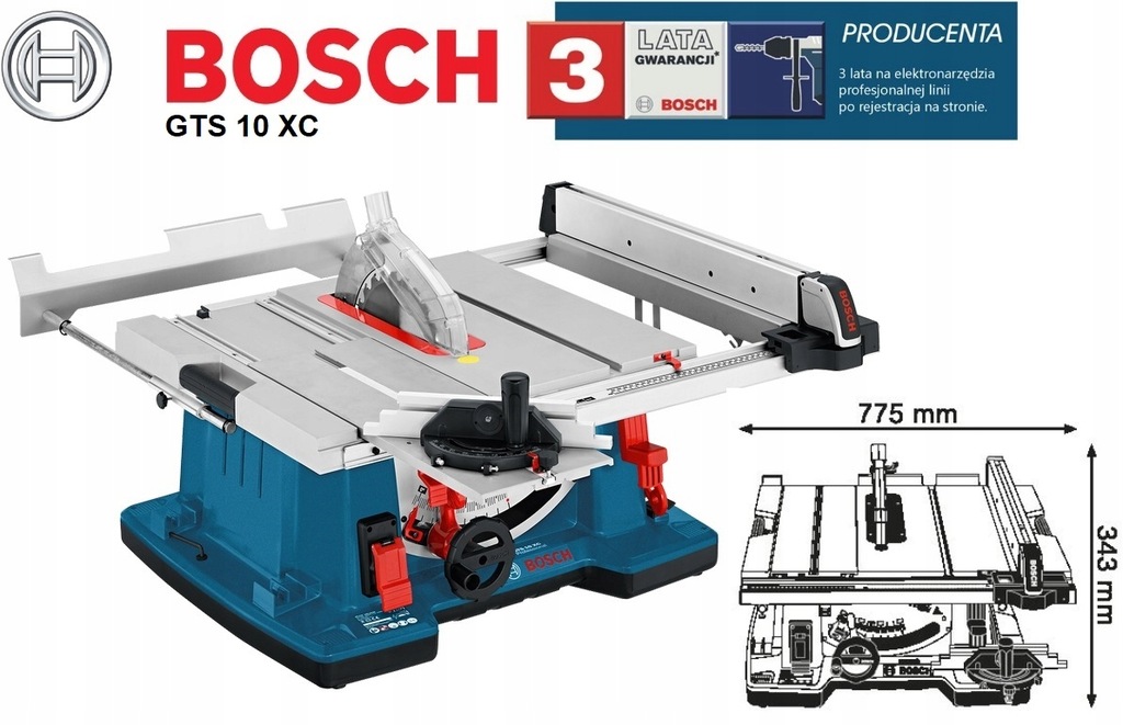 Pilarka stołowa Bosch GTS 10 XC Professional 7569490466
