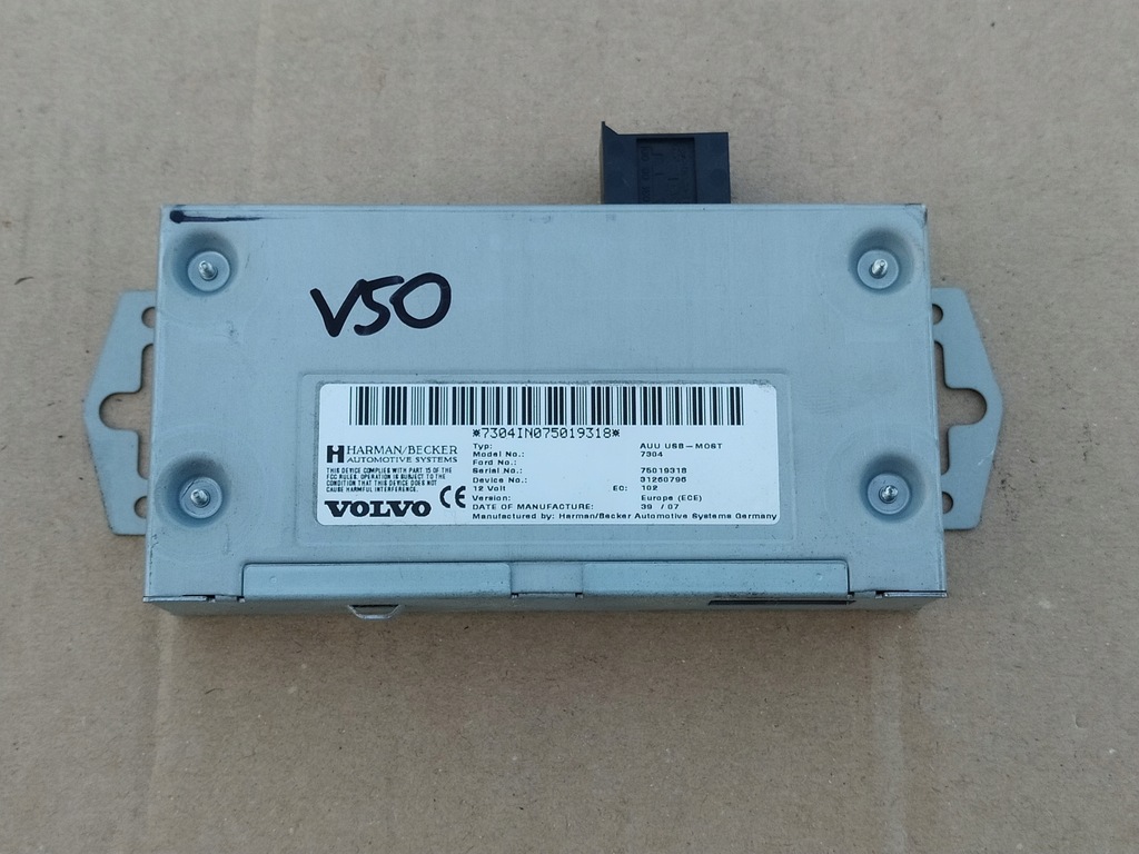 MODUŁ BLUETOOTH VOLVO S40 II V50 C30 C70 V70 S60 11946888134