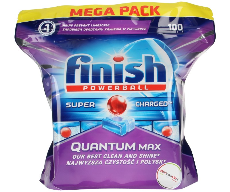 TABLETKI do zmywarki FINISH Quantum Max 100szt. 7256720596