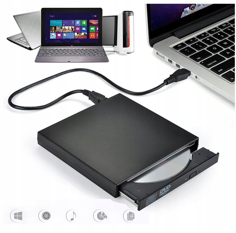 Napęd CDR/RW/DVDROM Nagrywarka Zewnętrzna USB 7300962721