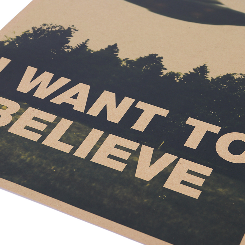 PLAKAT I WANT TO BELIEVE ARCHIWUM X UFO 51x36 7152477156 oficjalne
