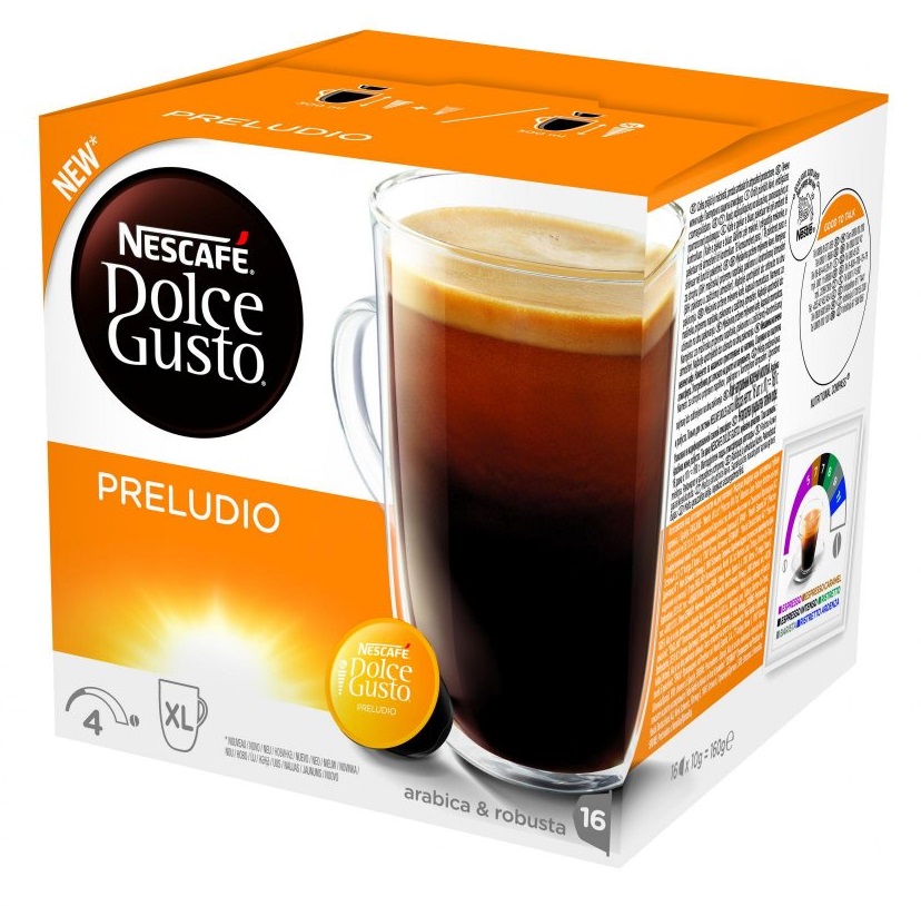 Nescafe Dolce Gusto kawa Preludio XL 16 kapsułek 7152167086