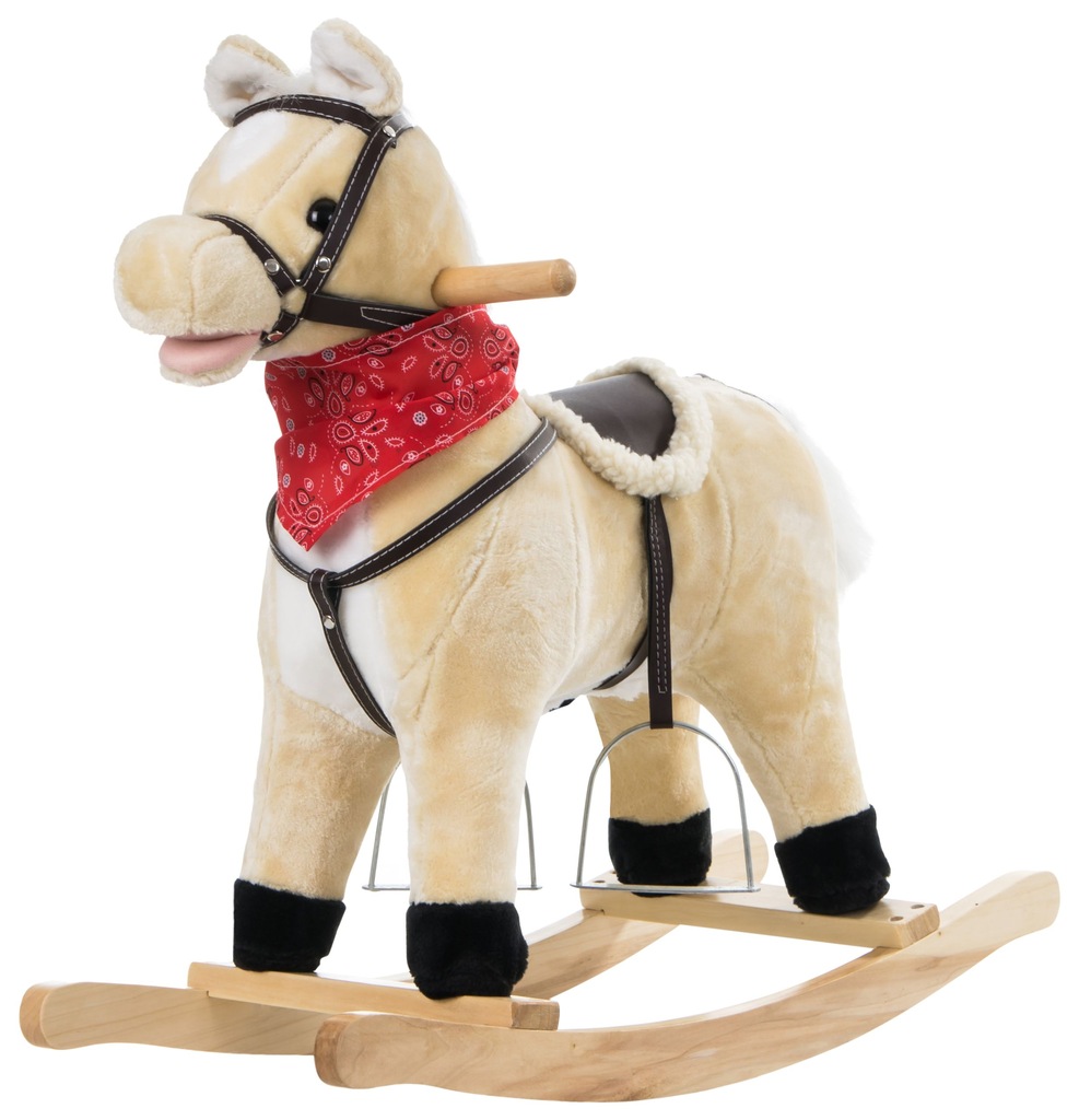 KONIK NA BIEGUNACH RŻY PARSKA MACHA OGONEM 56 CM