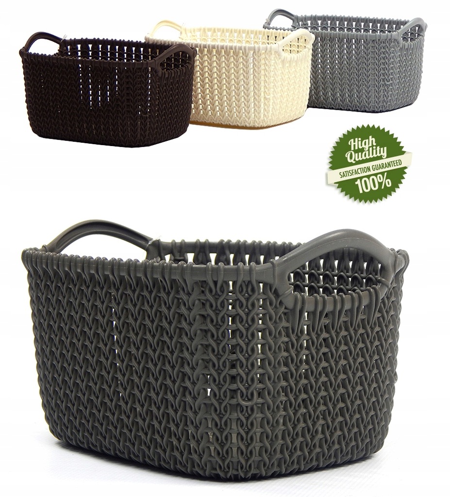 KOSZYK CURVER KNIT PUDEŁKO KOSZ DO ŁAZIENKI POKOJU 6535140722