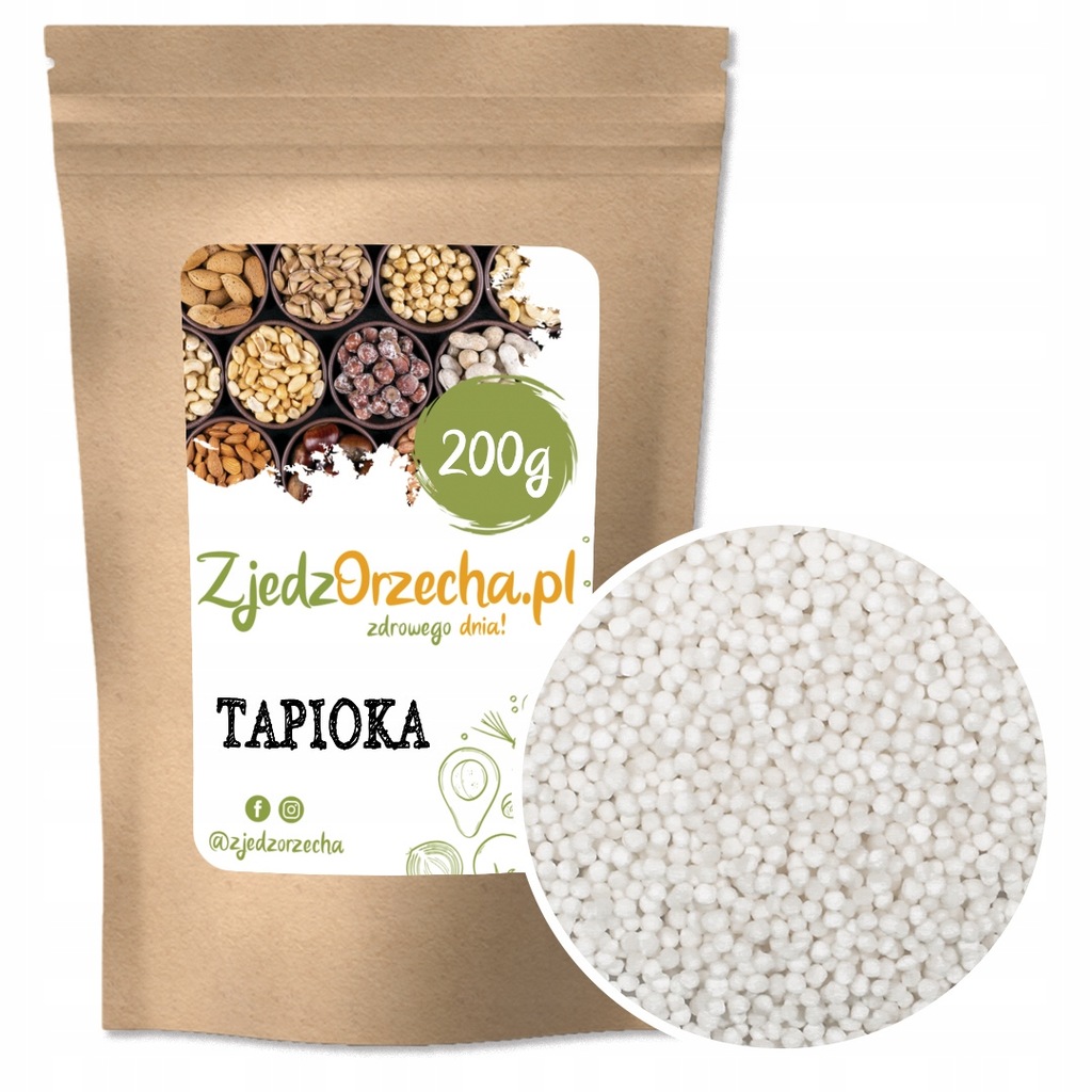 TAPIOKA GRANULKI KULKI MANIOK DO BUBBLE TEA 200g 9741895189
