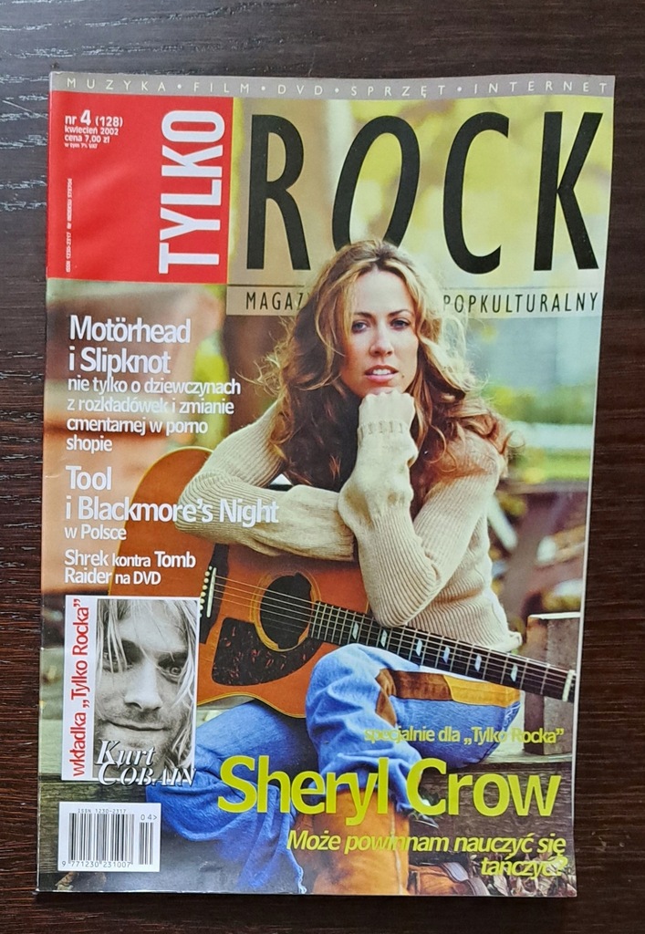 TYLKO ROCK 4/2002 KURT COBAIN. SHERYL CROW. MOTORHEAD. SLIPKNOT