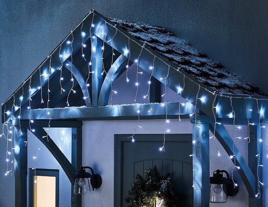 960 LED Timer Icicle String Christmas Lights 14656797375 oficjalne archiwum Allegro