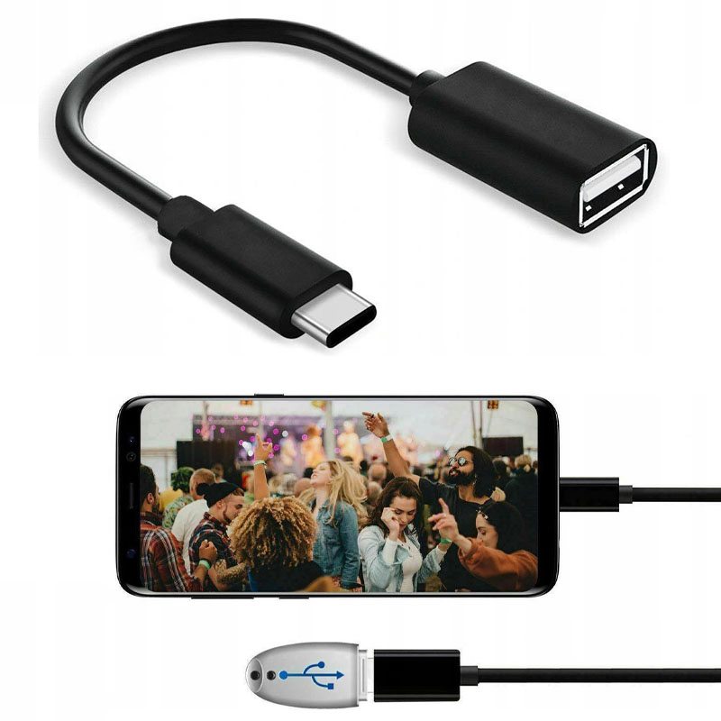 Adapter długi OTG USB na USBC do Galaxy S21+ 5G 10161929044