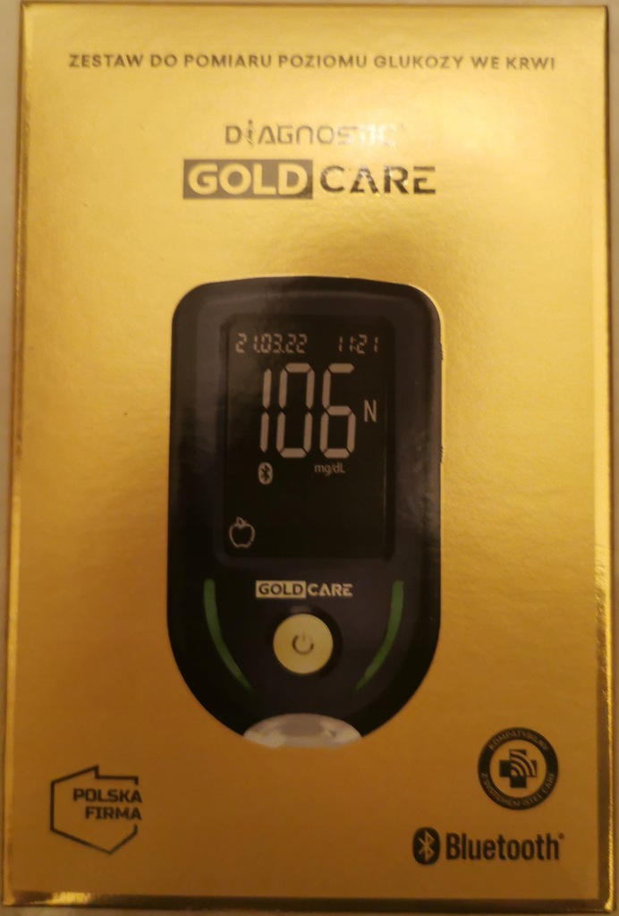 Glukometr paski DIAGNOSTIC Gold Care nowy 13060214216 oficjalne
