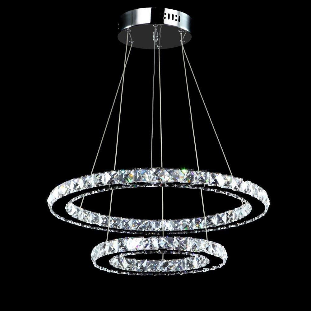 LAMPA sufitowa WISZĄCA żyrandol KRYSZTAŁ 36W LED 7623645102