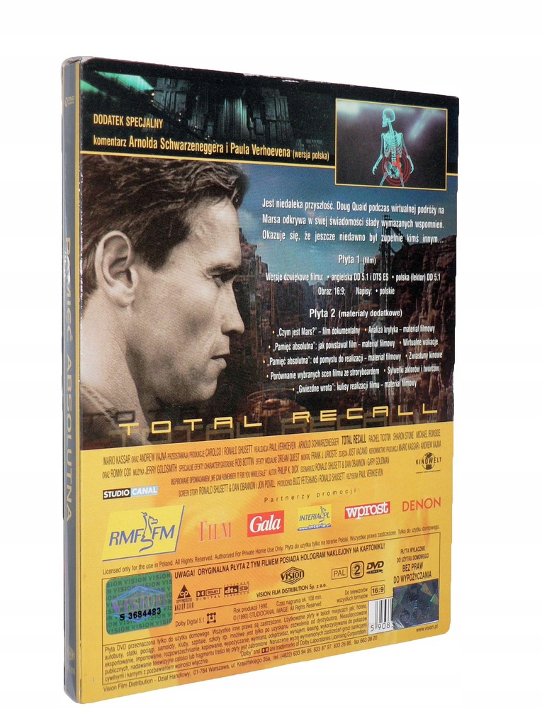 2xQDVD PAMIĘĆ ABSOLUTNA(1990) nowa polski lektor 7964124974