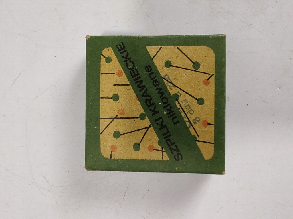 Szpilki krawieckie niklowane PRL 12513912214 oficjalne archiwum Allegro